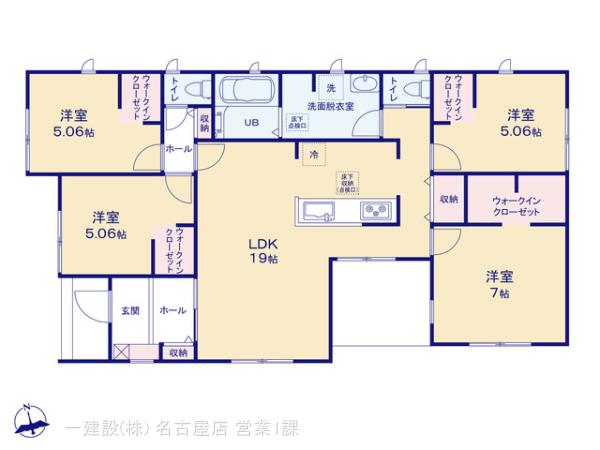 リーブルガーデン愛西市草平町東前の見取り図