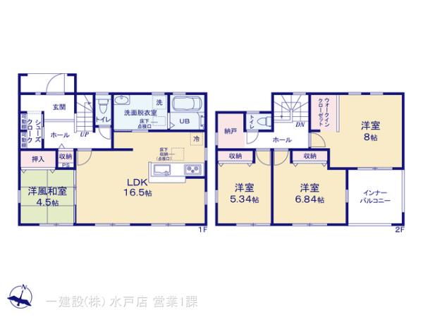 リーブルガーデンひたちなか東石川第１３の見取り図