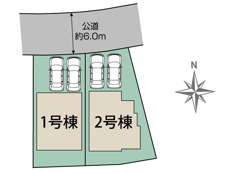 ブルーミングガーデン瀬戸市八幡台３丁目２棟の見取り図
