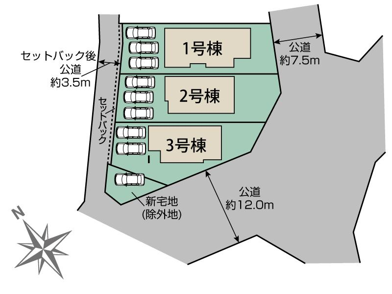 ブルーミングガーデン江南市村久野町寺東３棟の見取り図