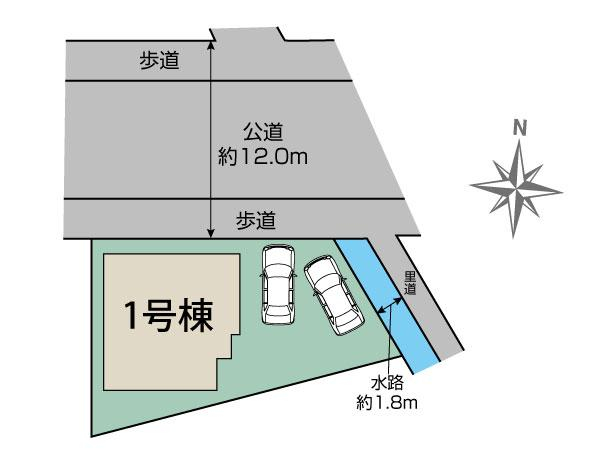 ブルーミングガーデン大竹市南栄３丁目２期１棟の見取り図