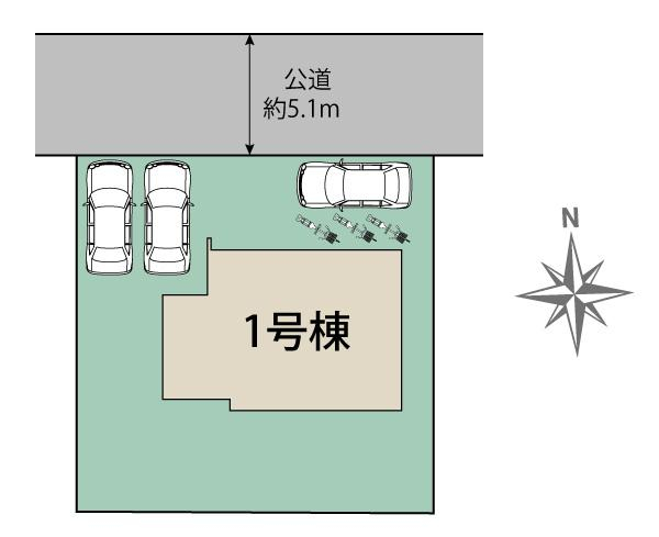 ブルーミングガーデン豊能町ときわ台２丁目１棟の見取り図