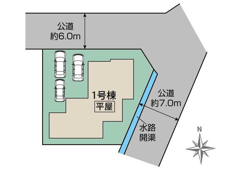 ブルーミングガーデン西宮市名塩さくら台１丁目３期１棟の見取り図