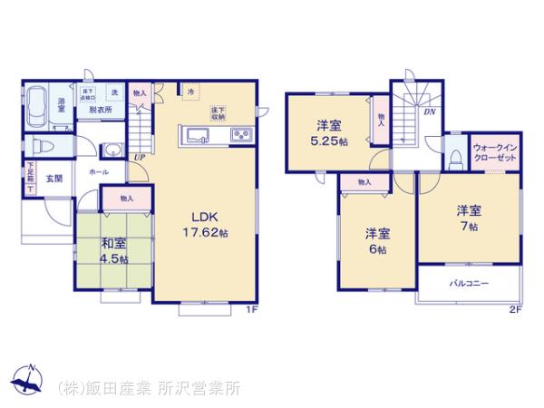 ハートフルタウン狭山東三ﾂ木5期の見取り図