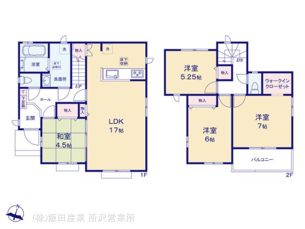 ハートフルタウン狭山東三ﾂ木5期の見取り図
