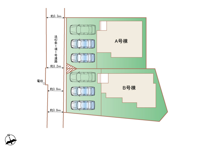 ハートフルタウン(東)瀬戸市秋葉町の見取り図