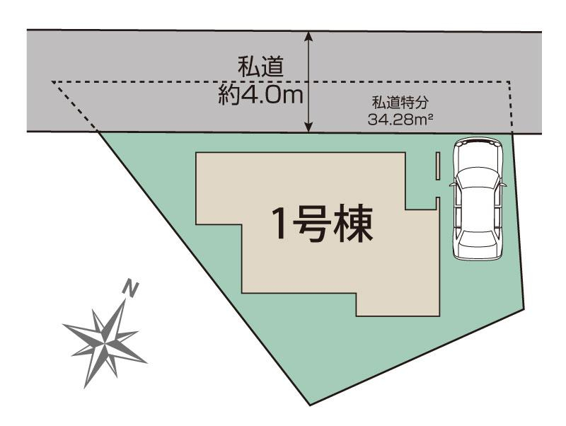 ブルーミングガーデン柏市中原１丁目１棟の見取り図