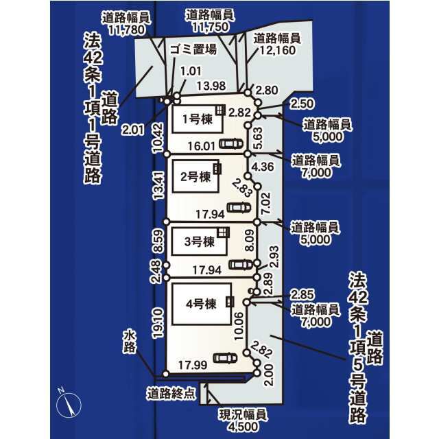 クレイドルガーデン白河市結城 第3の見取り図