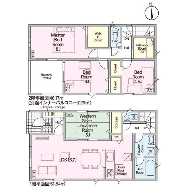 クレイドルガーデン本巣市小柿 第2の見取り図