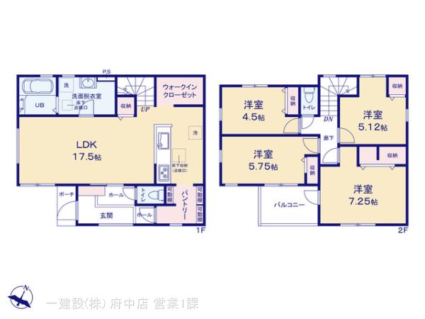 リーブルガーデン国立市西の見取り図