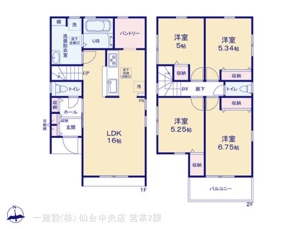 リーブルガーデン若林上飯田３丁目Ⅲの見取り図