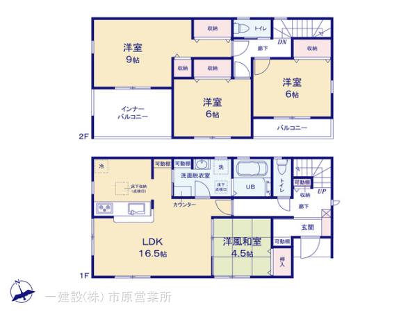 リーブルガーデン木更津市中島の見取り図