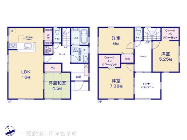 リーブルガーデン木更津市中島の見取り図