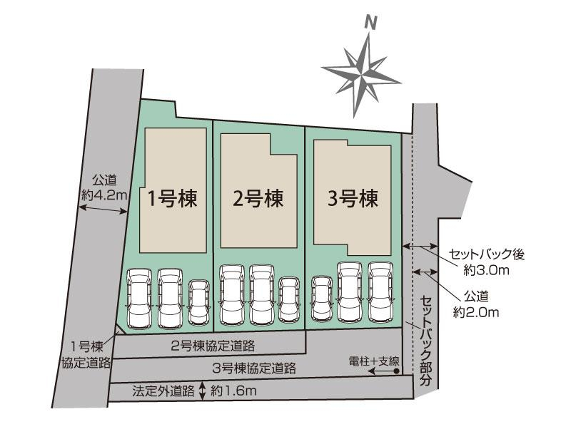 ブルーミングガーデン浜松市中央区雄踏町宇布見３棟の見取り図