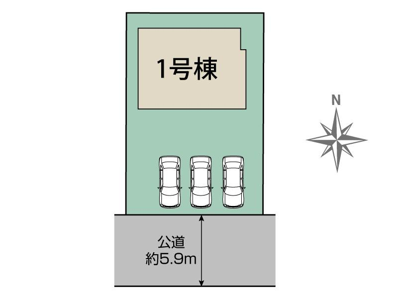 ブルーミングガーデン奈良市五条西１丁目１棟の見取り図