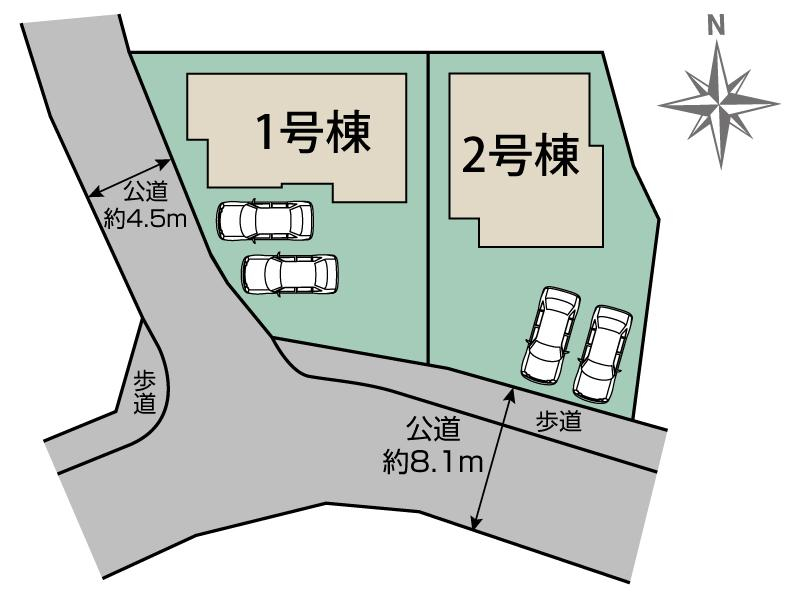 ブルーミングガーデン福岡市南区老司３丁目２棟の見取り図