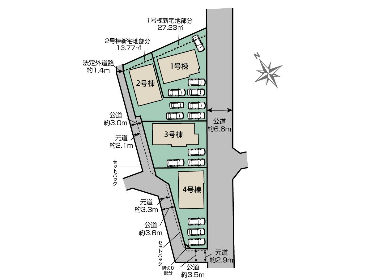 ブルーミングガーデン江南市高屋町本郷４棟の見取り図