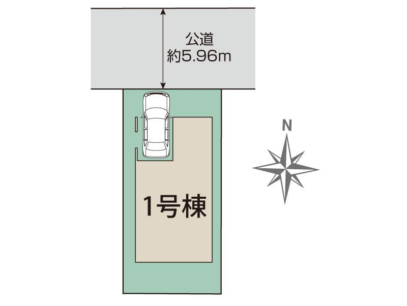 ブルーミングガーデン宝塚市安倉中４丁目１棟の見取り図