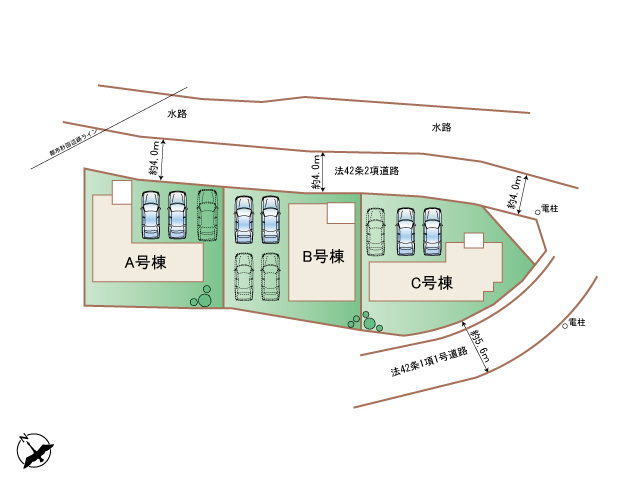 ハートフルタウン(東)瀬戸市川合町の見取り図