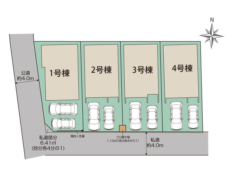ブルーミングガーデンさいたま市見沼区大和田町２丁目４棟の見取り図
