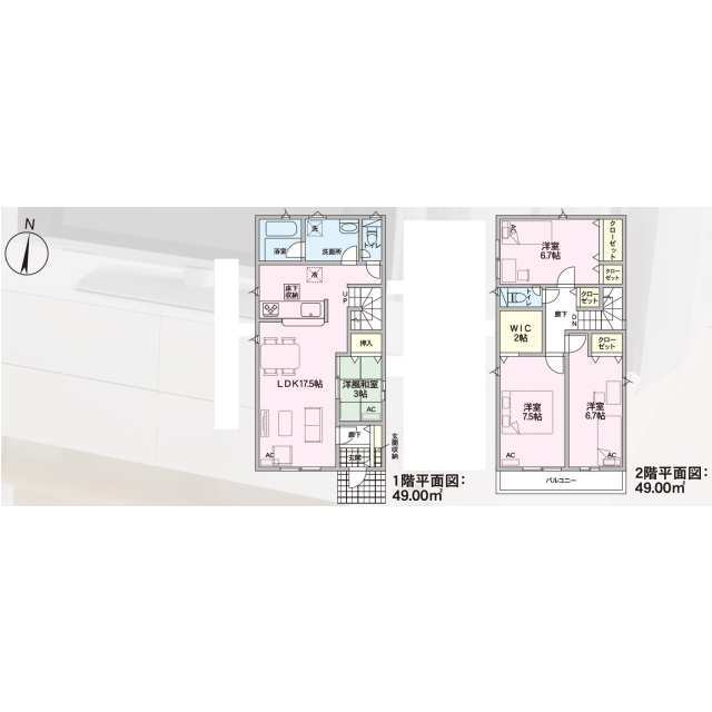 クレイドルガーデン一宮市多加木 第12の見取り図
