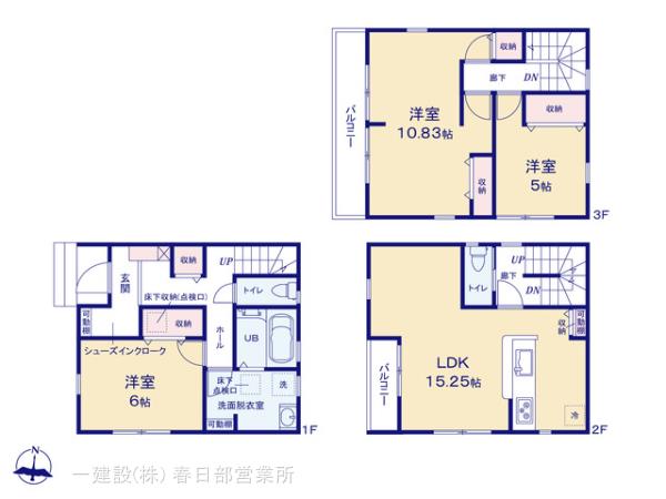 リーブルガーデン川口市本前川の見取り図
