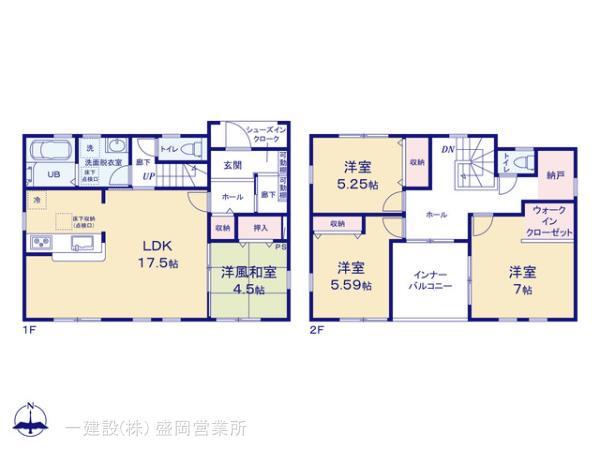 リーブルガーデン紫波桜町才土地の見取り図