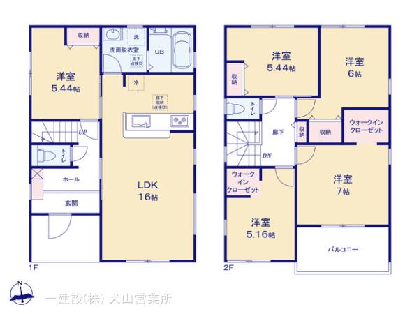 リーブルガーデン江南市宮田町本郷の見取り図