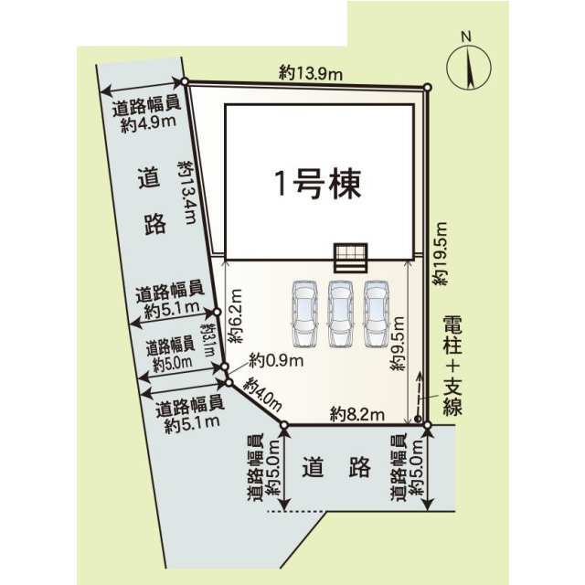 クレイドルガーデンいなべ市北勢町垣内 第1の見取り図