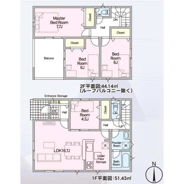 クレイドルガーデン春日井市西高山町 第2の見取り図