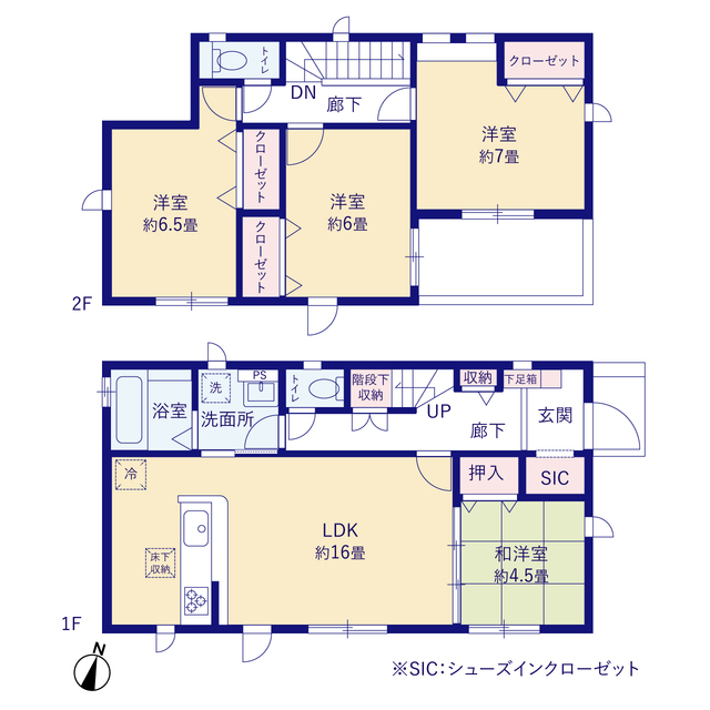 グラファーレ4220横須賀市森崎１２期１棟の見取り図