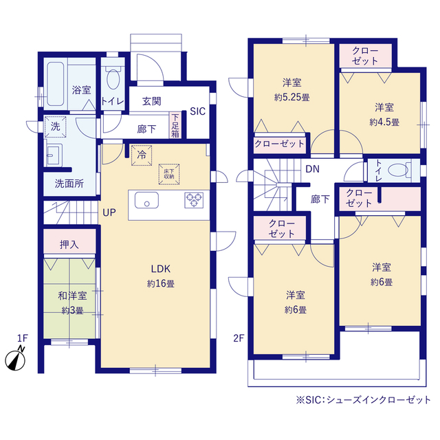 グラファーレ4257和光市南７期５棟の見取り図