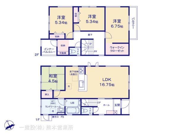 リーブルガーデン合志市須屋第十二の見取り図