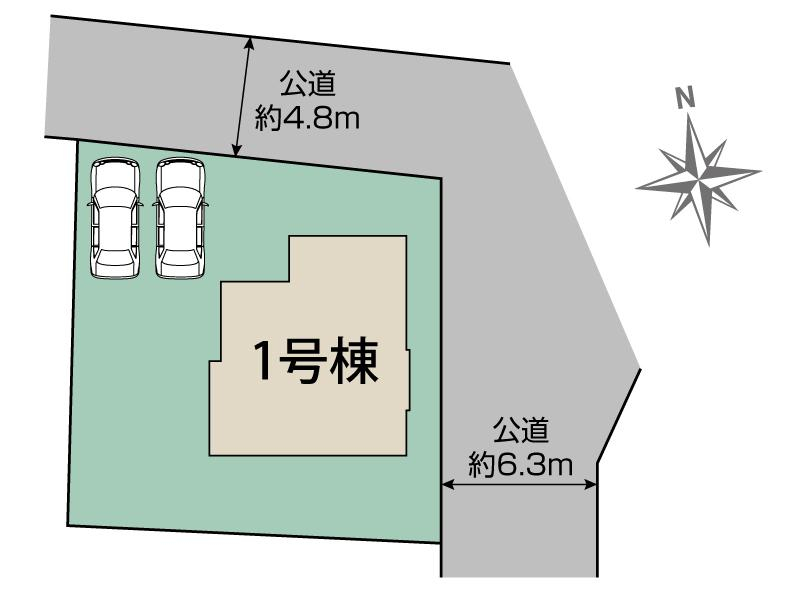 ブルーミングガーデン高槻市上牧町１丁目１棟の見取り図