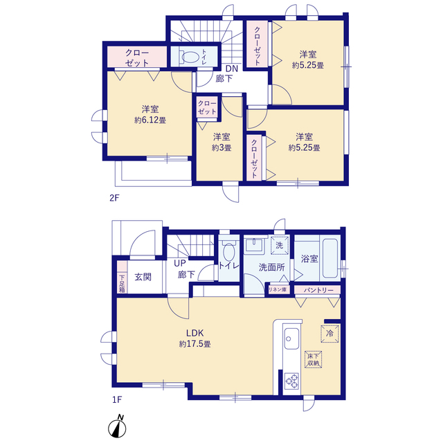 グラファーレ4113相模原市麻溝台３期２棟の見取り図