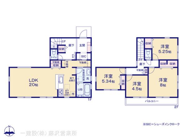リーブルガーデン金沢区東朝比奈２丁目の見取り図
