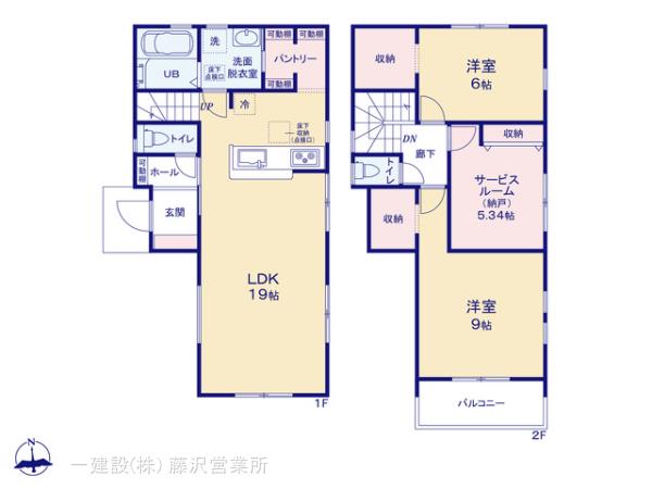 リーブルガーデン瀬谷区南瀬谷１丁目の見取り図