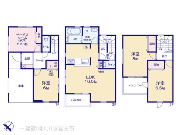 リーブルガーデン川越旭町の見取り図