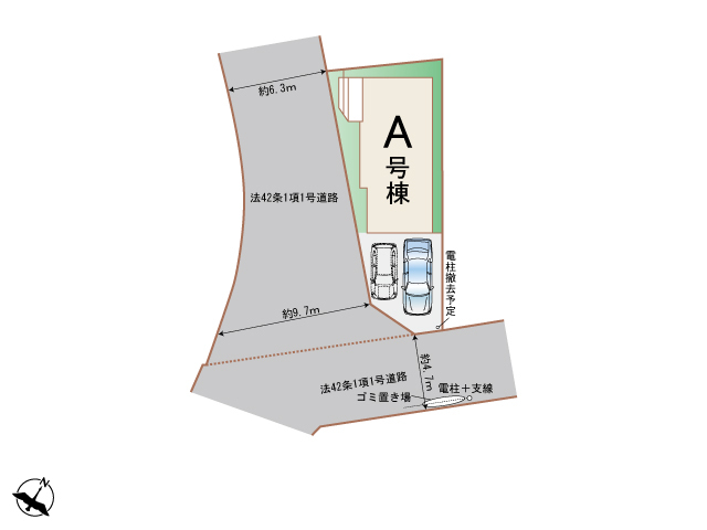 ハートフルタウン(新大阪)明石魚住町西岡2期の見取り図