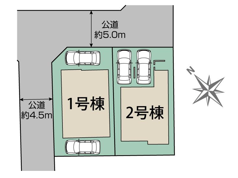 ブルーミングガーデン川口市安行原１１期２棟の見取り図
