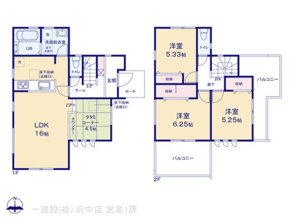 リーブルガーデン小金井市貫井南町第３の見取り図