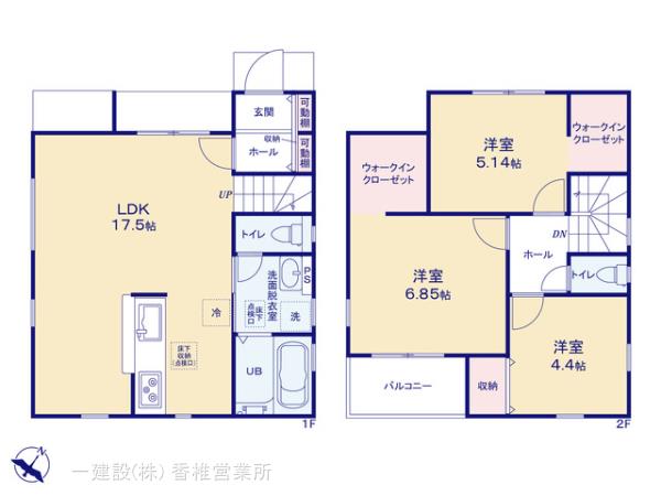 リーブルガーデン博多区麦野３丁目の見取り図