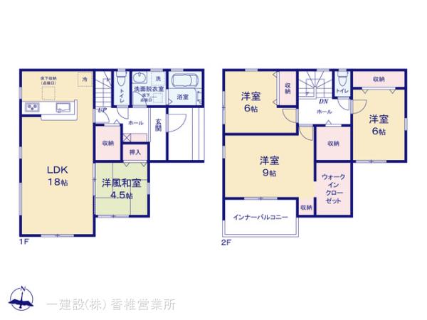 リーブルガーデン西区今宿東の見取り図