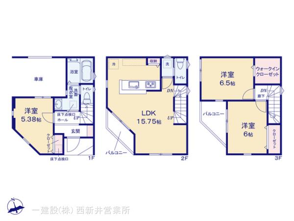 リーブルガーデン足立区鹿浜３３期の見取り図