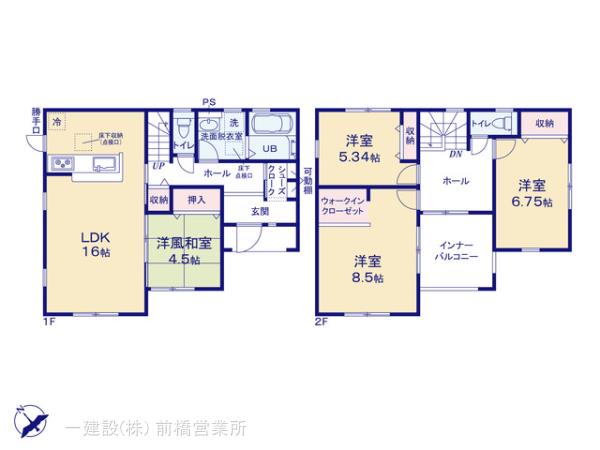 リーブルガーデン前橋市富士見町小沢の見取り図