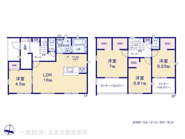 リーブルガーデン可児市中恵土第三の見取り図