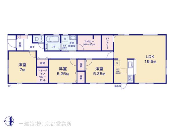 リーブルガーデン大和郡山市東岡町の見取り図