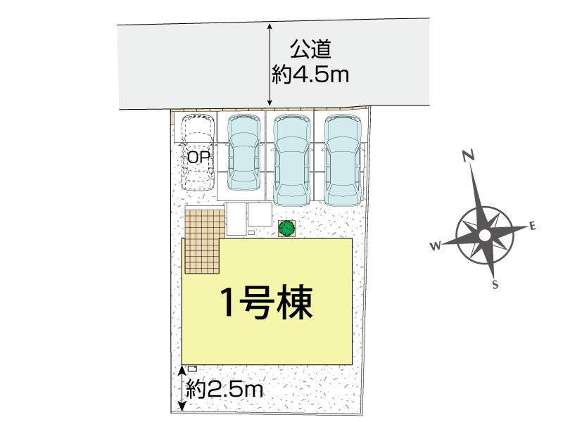 ブルーミングガーデン与那原町与那原１棟の見取り図