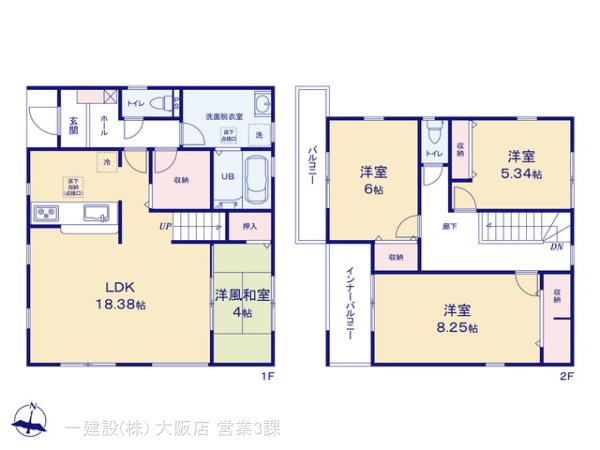 リーブルガーデン神戸市北区筑紫が丘３期の見取り図