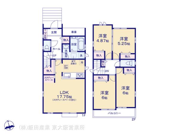 ハートフルタウン(東大阪)堺西区堀上緑町1丁の見取り図